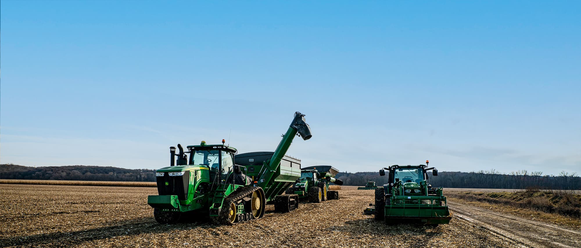 Hero image of two tractors